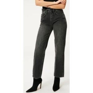 NWT Straight Leg Good '90s Duster Black Jeans